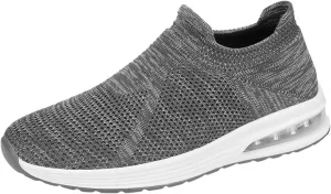 Men's Breathable Mesh Running Shoes Casual Sneaker Mesh Breathable Walking Shoe Convenient Elderly Slip on Shoes