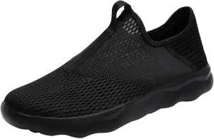 Men's Breathable Mesh Running Shoes Comfortable Breathable Lightweight Tennis Shoe Elastic Fly Woven Mesh Shoes