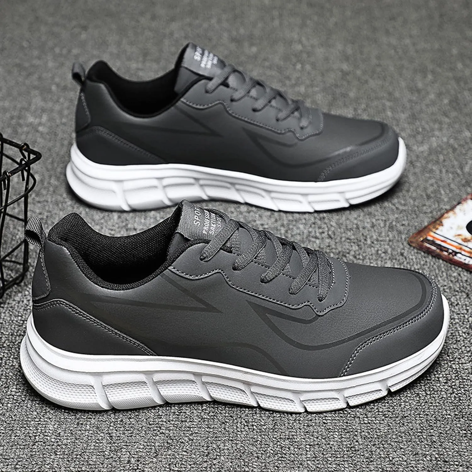 Men's Breathable Mesh Running Shoes Lightweight Breathable Walking Shoe Gym Tennis Elastic Fly Woven Mesh Shoes