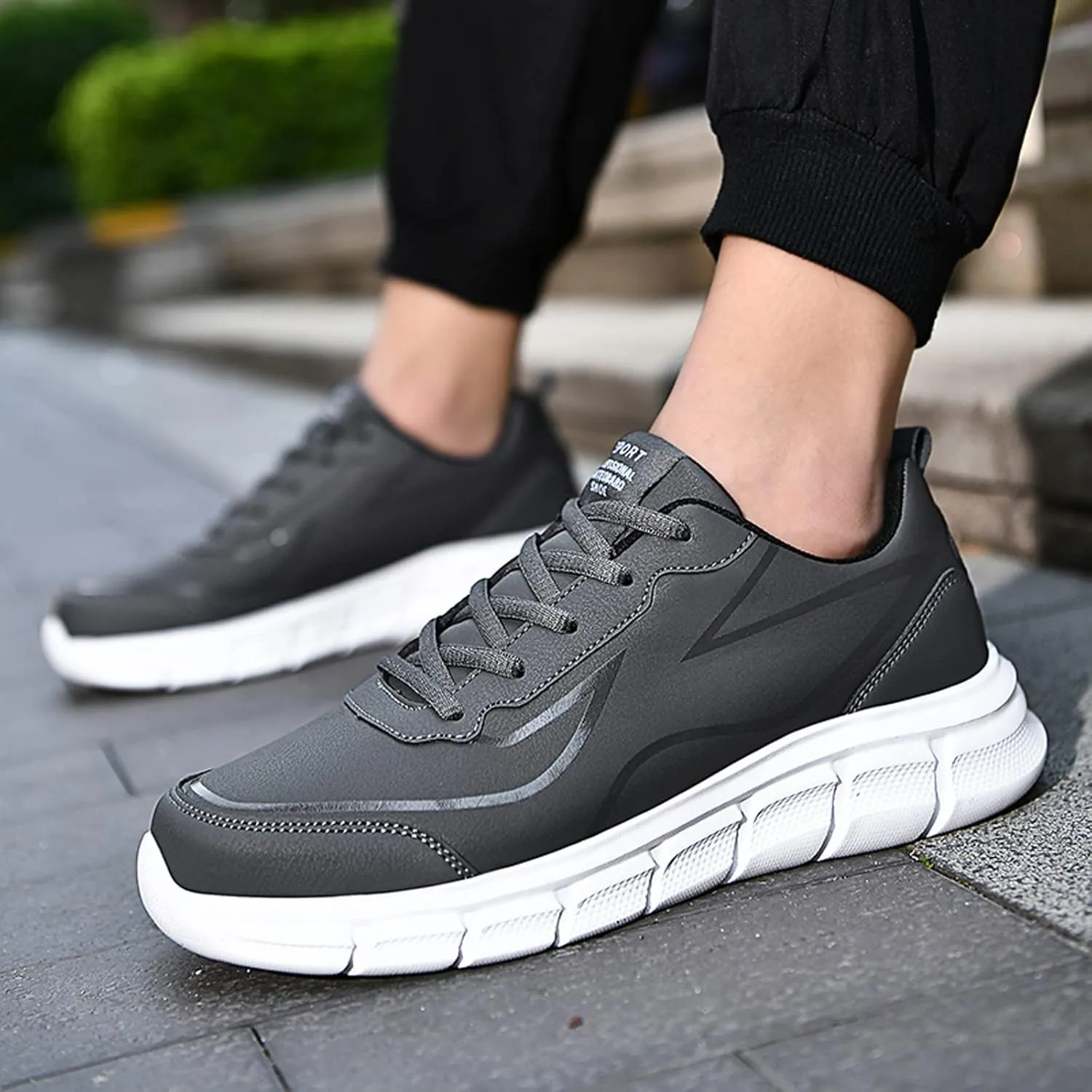Men's Breathable Mesh Running Shoes Lightweight Breathable Walking Shoe Gym Tennis Elastic Fly Woven Mesh Shoes