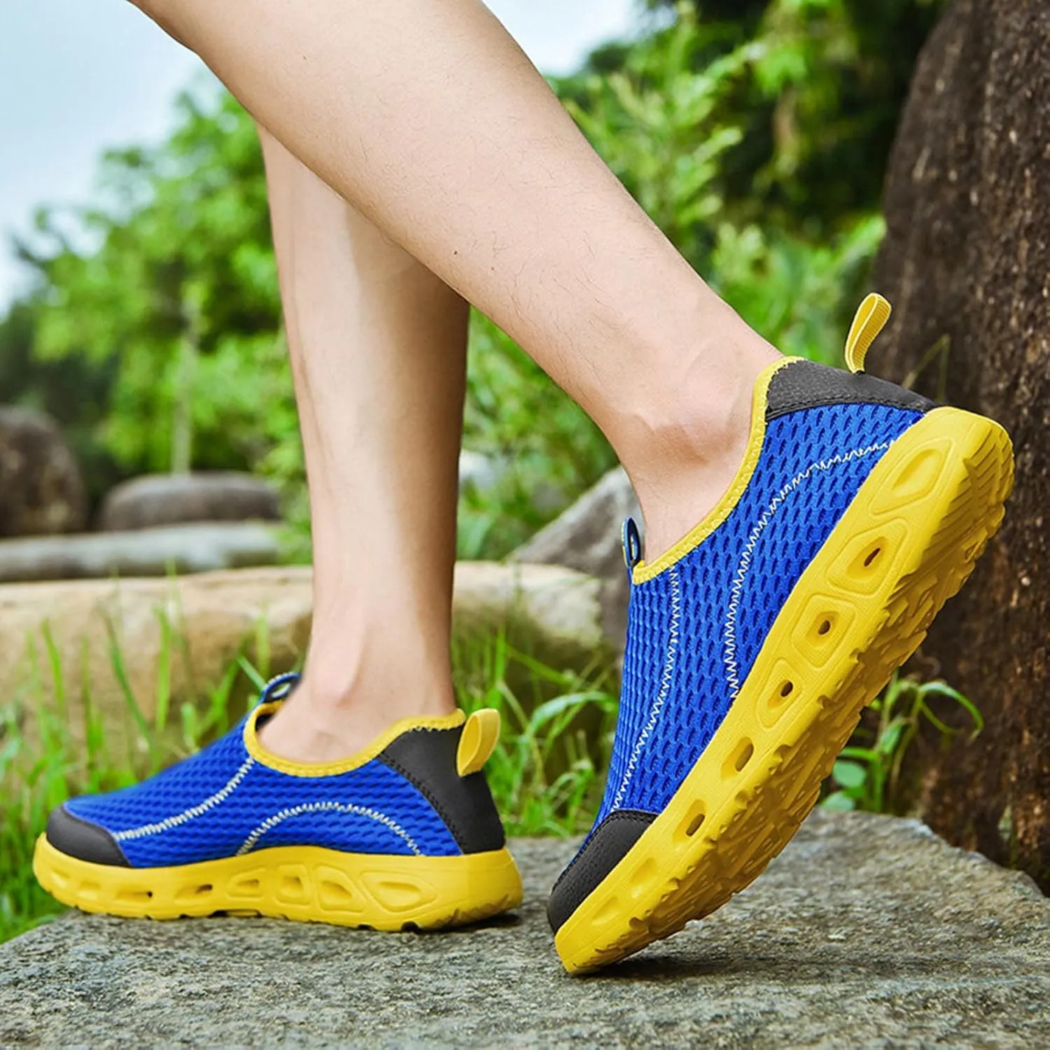 Mens Breathable Slip on Dress Shoes Casual Sneaker Mesh Breathable Walking Shoe Business Casual Versatile Shoes