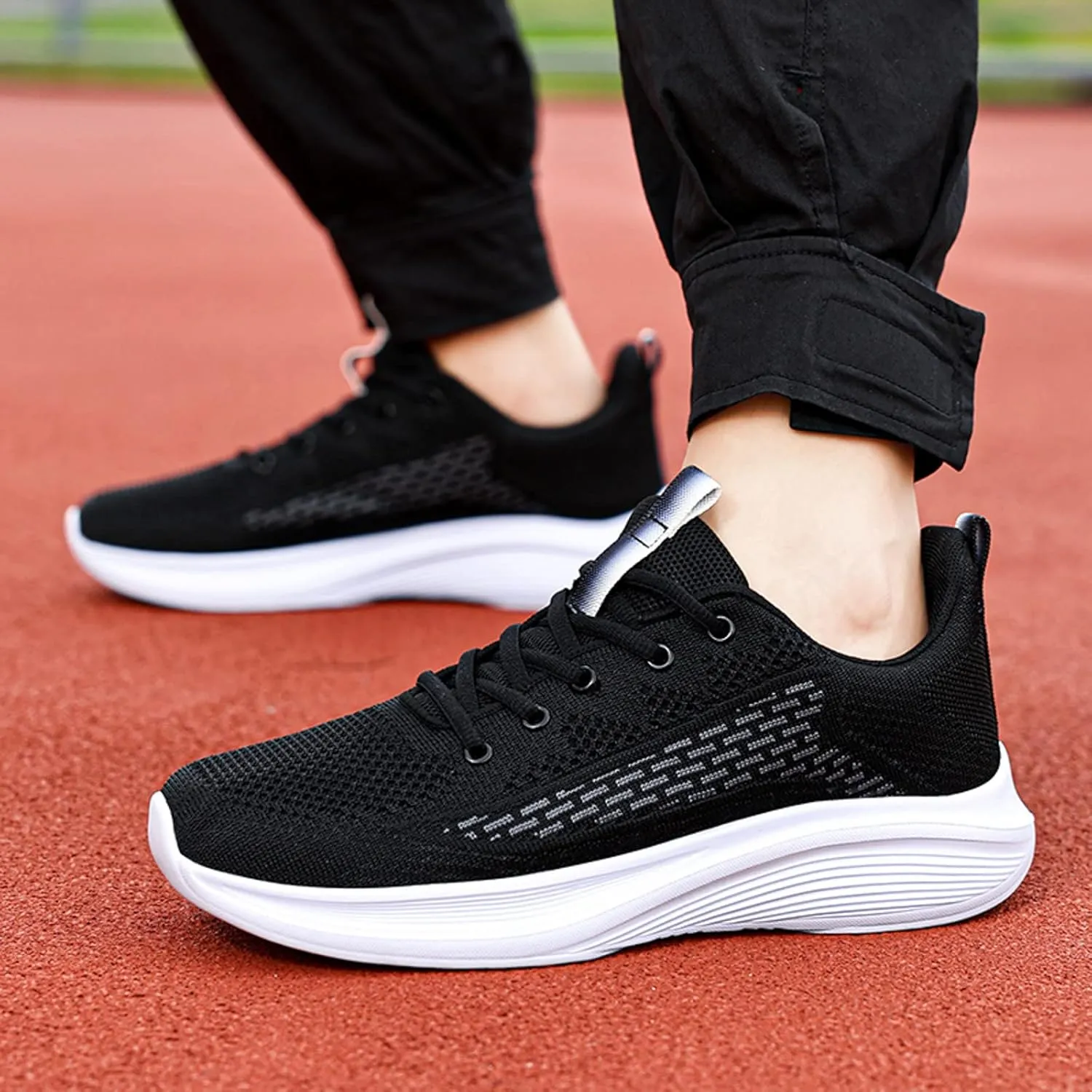 Mens Breathable Slip on Dress Shoes Comfortable Breathable Stretch Canvas Slip on Sneaker Breathable Work Shoes