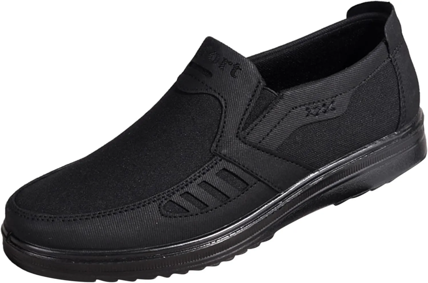 Men's Casual Dress Sneakers Fashion All Season Men Casual Shoes Flat Non Slip On Simple Design Solid Color Comfortable