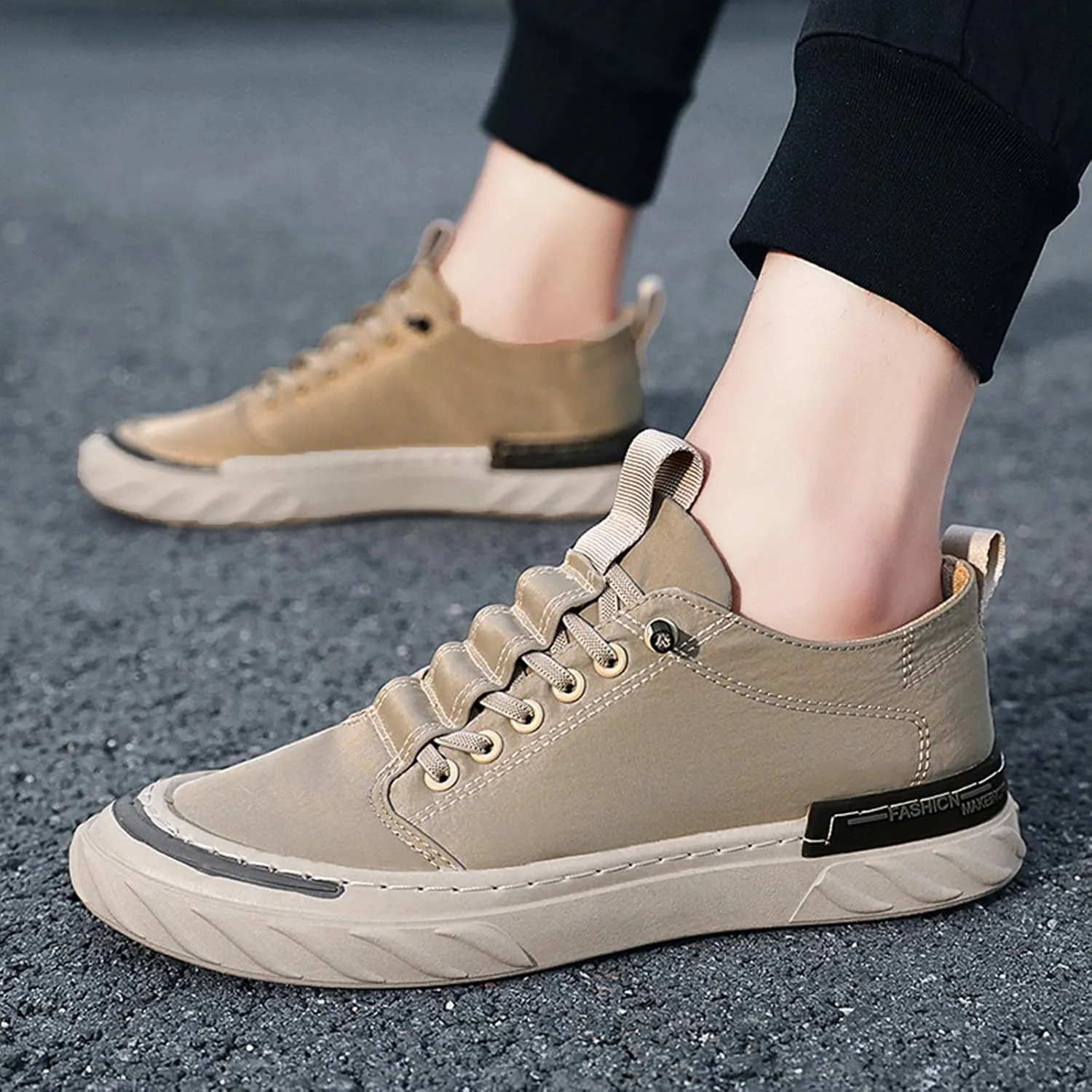 Men's Casual Dress Sneakers Men Low Top Breathable Casual Sport Shoes