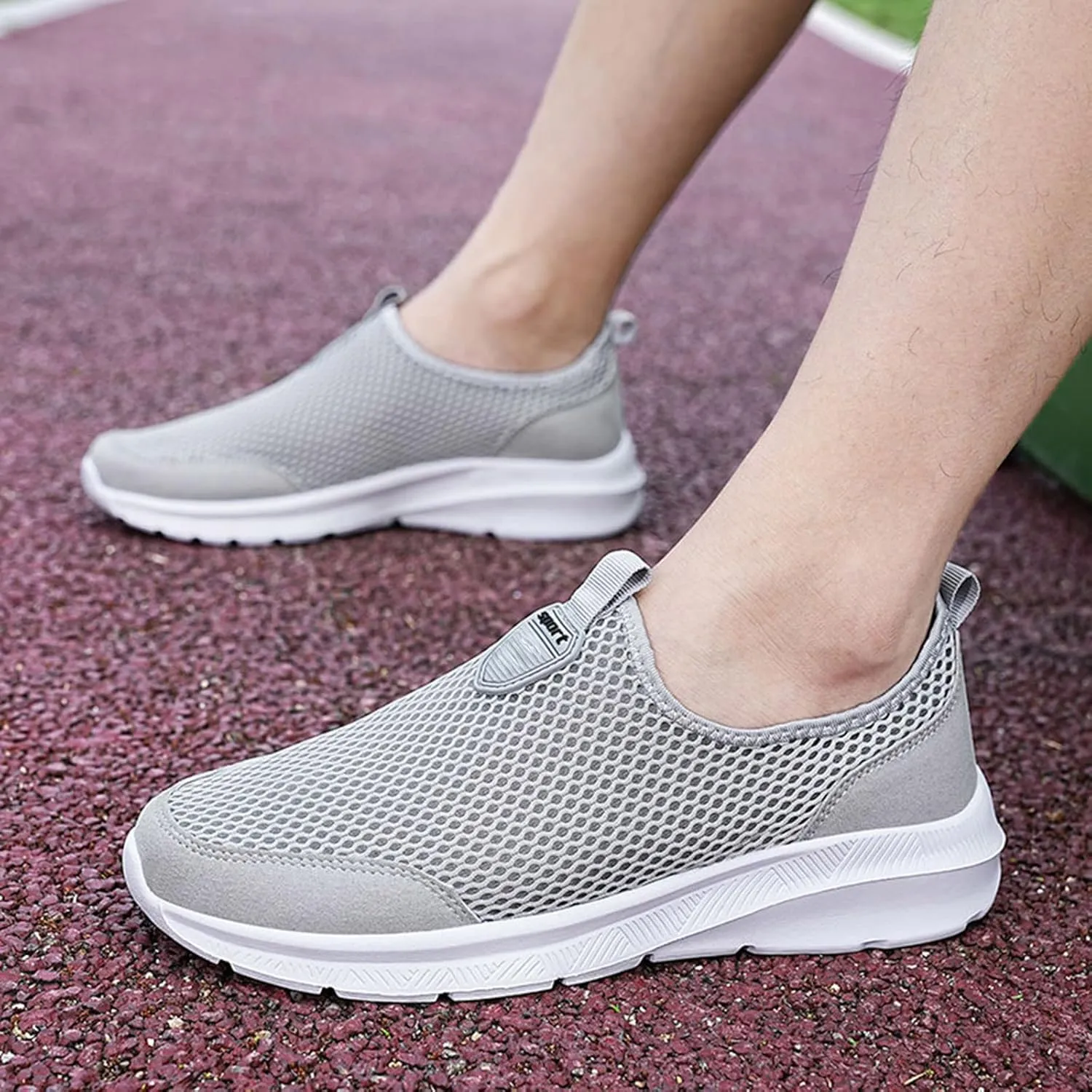 Men's Casual Dress Sneakers Men Sports Shoes Fashionable New Pattern Mesh Breathable Lightweight Comfortable Sole