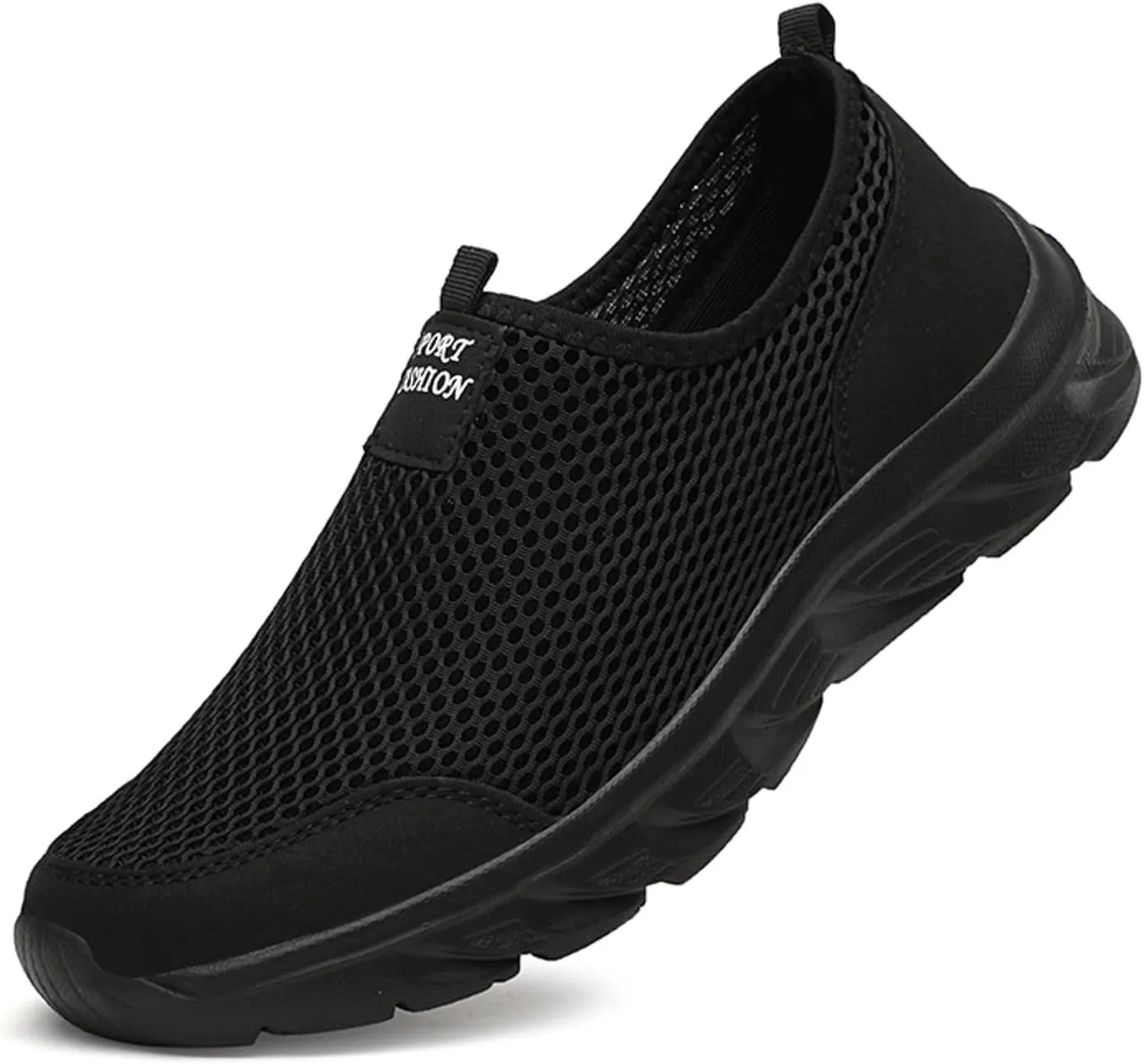 Men's Casual Shoe Men Sports Shoes Fashionable New Pattern Simple Pure Color Mesh Breathable Comfortable Lightweight