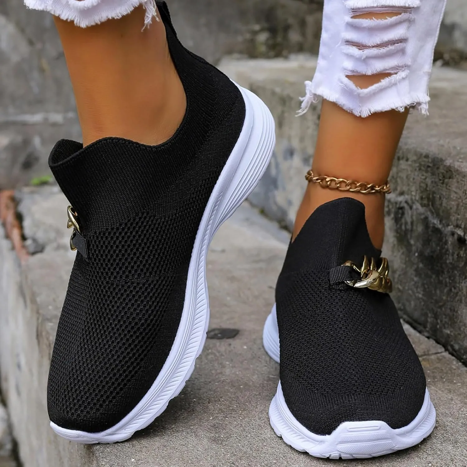 Mens Dress Shoes Walking Women's Casual Shoes Black Platform Sneaker Air Athletic Running Tennis Lightweight Waterproof Tennis Shoe White Loafers