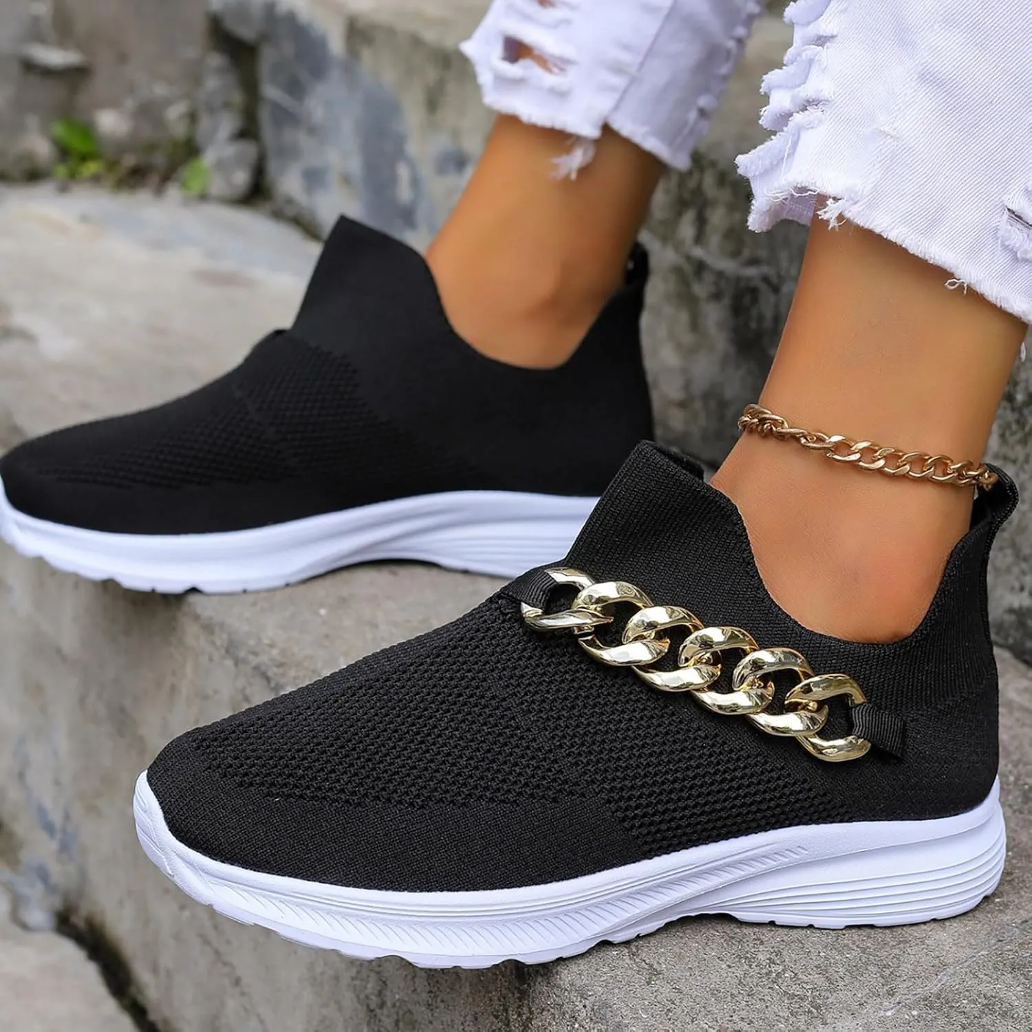 Mens Dress Shoes Walking Women's Casual Shoes Black Platform Sneaker Air Athletic Running Tennis Lightweight Waterproof Tennis Shoe White Loafers