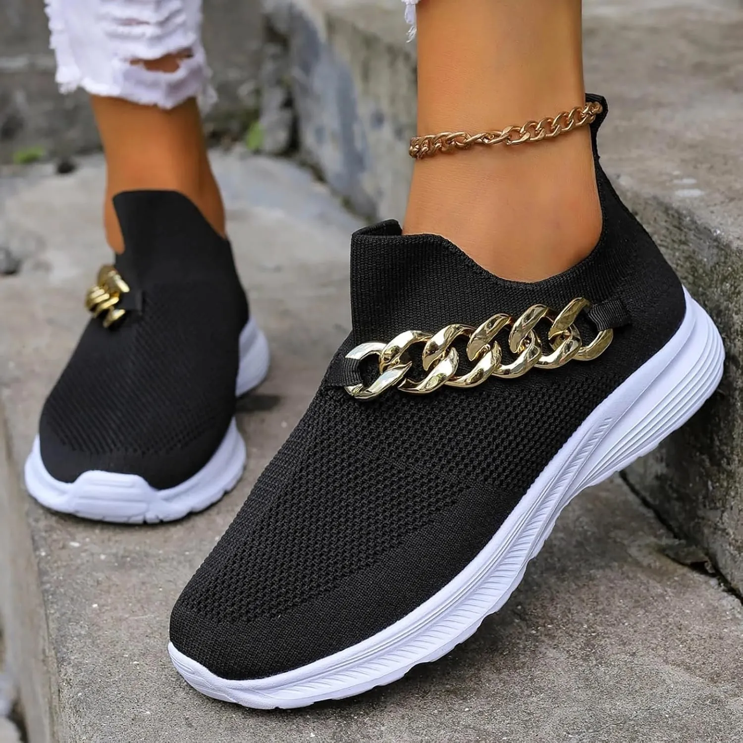 Mens Dress Shoes Walking Women's Casual Shoes Black Platform Sneaker Air Athletic Running Tennis Lightweight Waterproof Tennis Shoe White Loafers