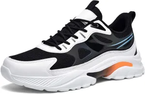 Men's Fashion Basketball Shoes Breathable Mesh Sneakers Outdoor Non-Slip Cushioning Training Running Shoes Lightweight Casual Walking Shoes-6-15 US Sizes