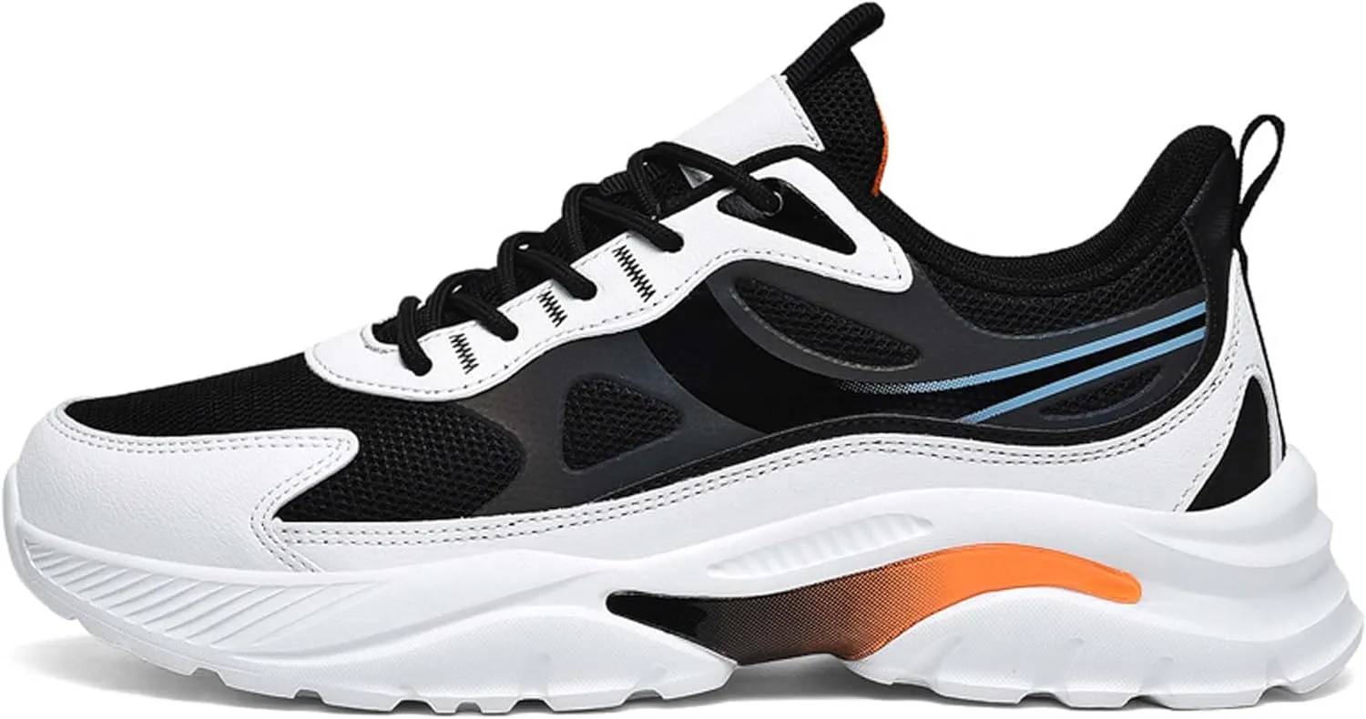 Men's Fashion Basketball Shoes Breathable Mesh Sneakers Outdoor Non-Slip Cushioning Training Running Shoes Lightweight Casual Walking Shoes-6-15 US Sizes
