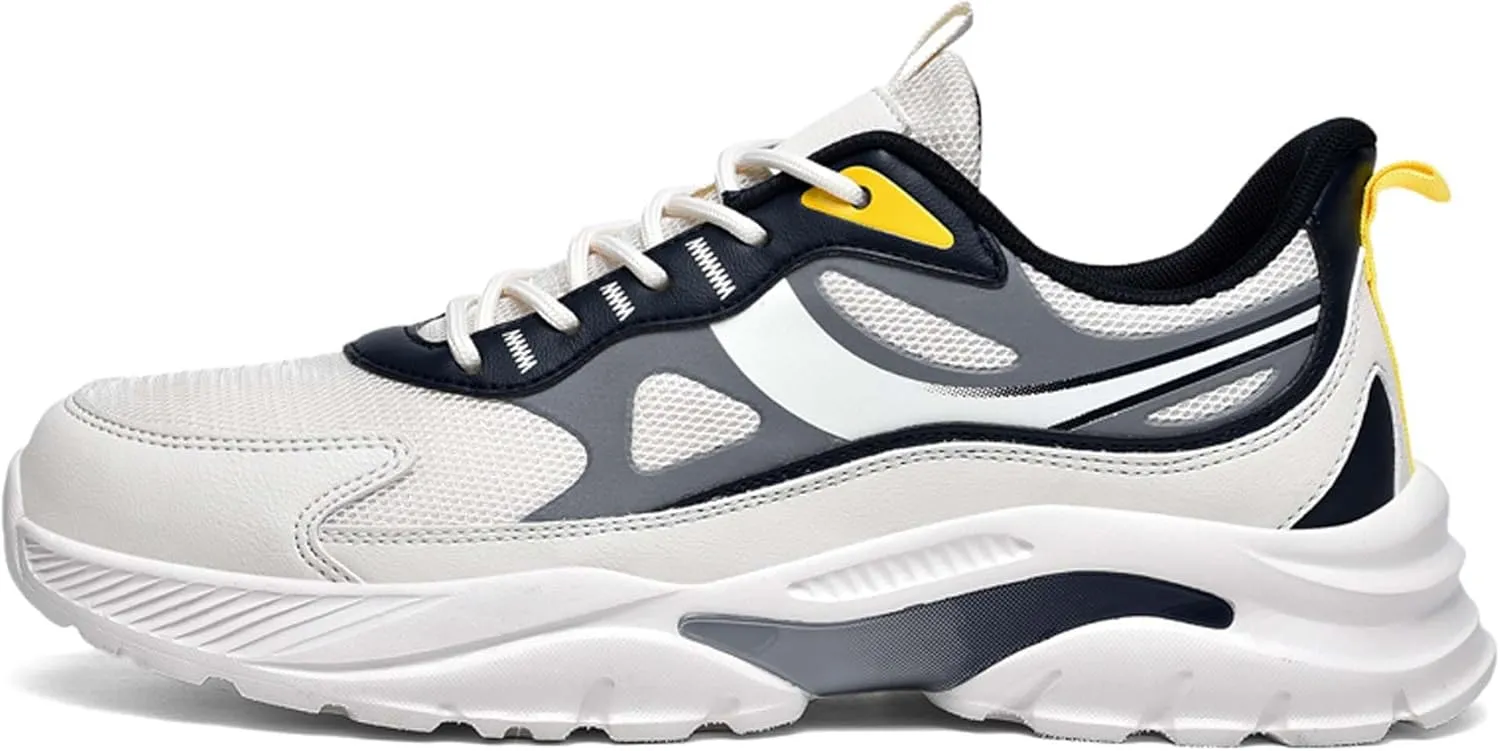 Men's Fashion Basketball Shoes Breathable Mesh Sneakers Outdoor Non-Slip Cushioning Training Running Shoes Lightweight Casual Walking Shoes-6-15 US Sizes