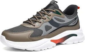 Men's Fashion Basketball Shoes Breathable Mesh Sneakers Outdoor Non-Slip Cushioning Training Running Shoes Lightweight Casual Walking Shoes-6-15 US Sizes