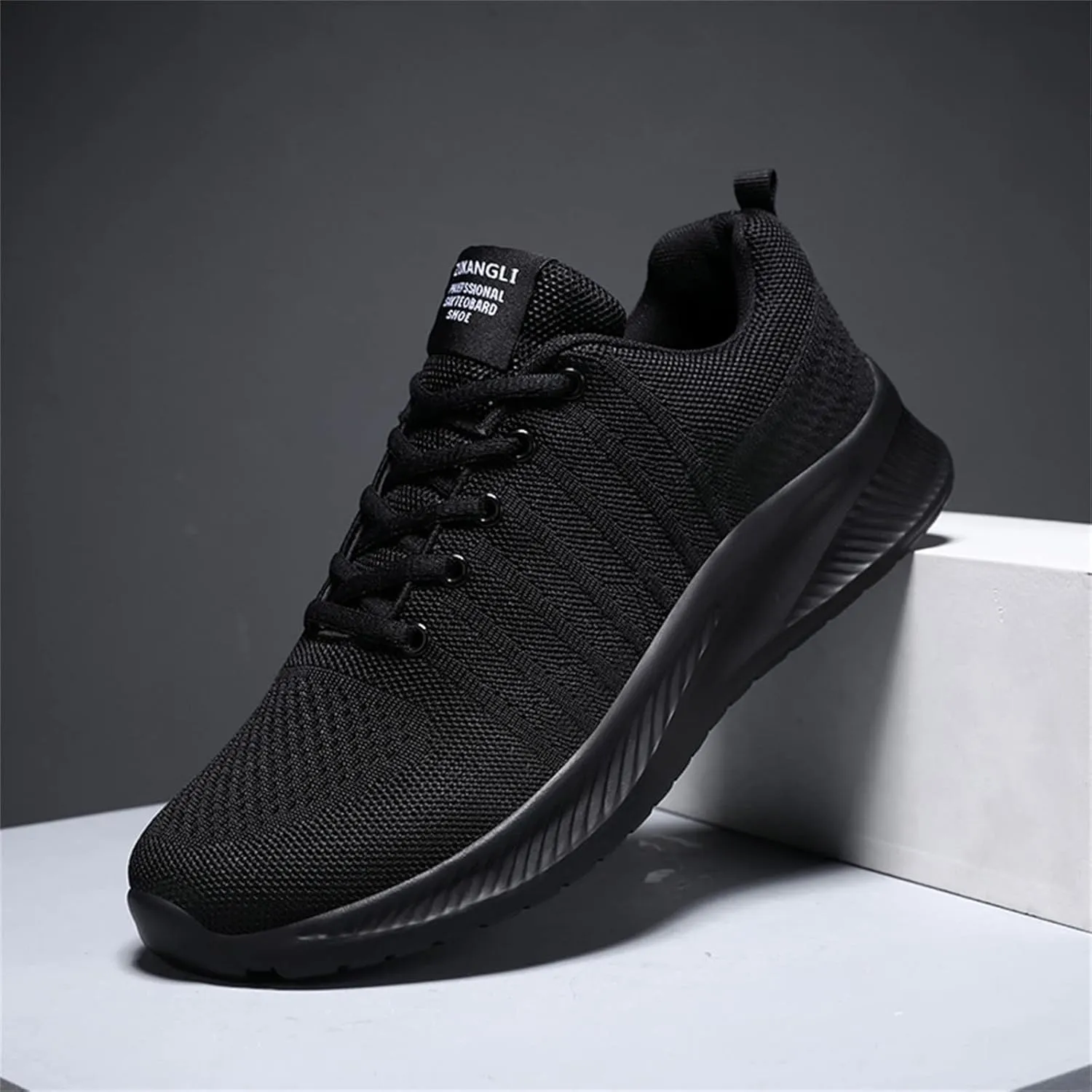 Men's Fashion Sneakers Men Colorblock Mesh Lace Up Casual Shoes Comfortable Breathable Soft Sole