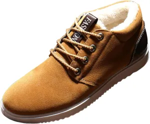 Men's Fashion Sneakers New Winter Men's Snow Boots Cotton Shoes Velvet Thickening Warm Casual Hiking Boots