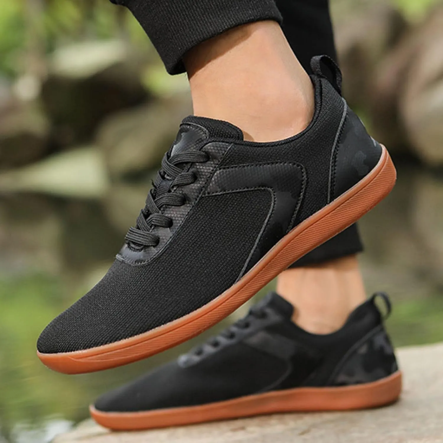 Men's Fashion Sneakers Unisex Thin Soled Wide Last Casual Sneakers