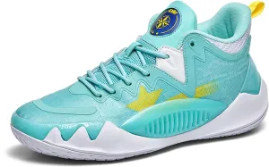 Men's High Top Basketball Shoes Non-Slip Wearable Sneakers Breathable Training Running Shoes