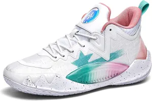 Men's High Top Basketball Shoes Non-Slip Wearable Sneakers Breathable Training Running Shoes