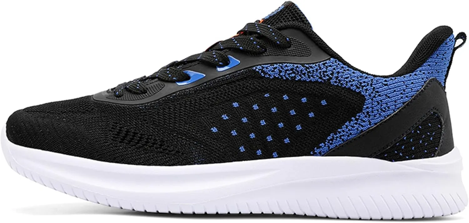 Men's Lace Up Lightweight Anti Slip Arch Support Casual Breathable Fitness Cushioning Training Sports Running Shoes, Park Walking Shoes, Street Sports Basketball Shoes