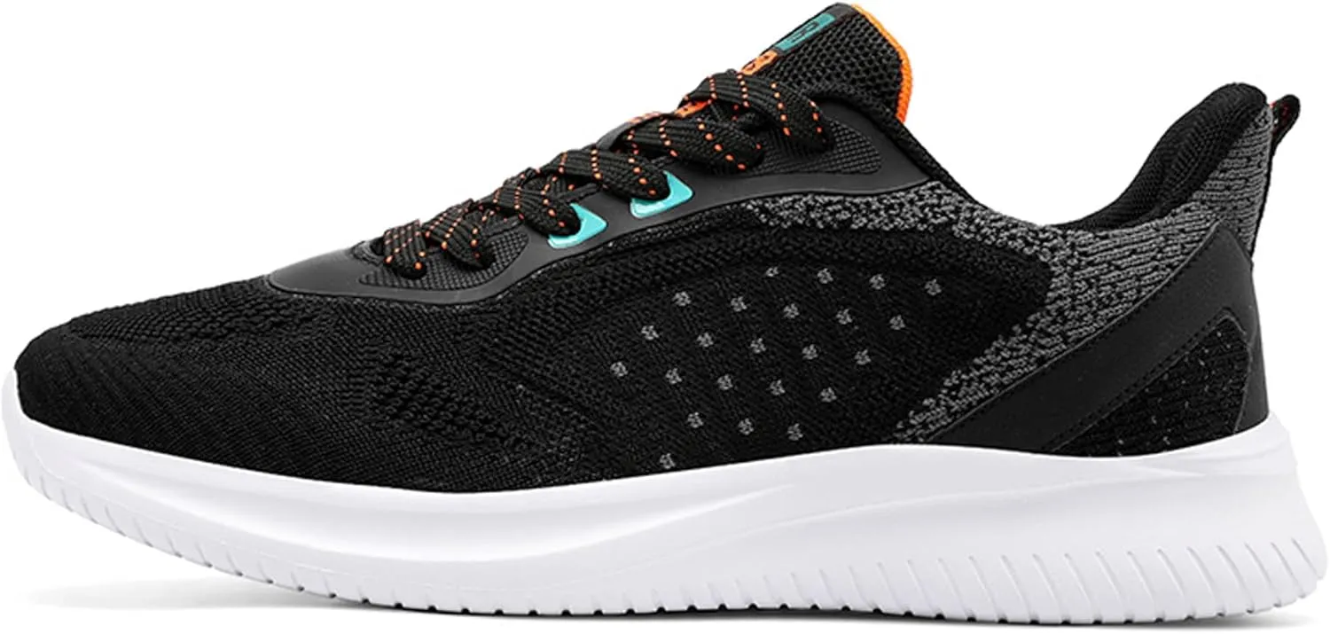 Men's Lace Up Lightweight Anti Slip Arch Support Casual Breathable Fitness Cushioning Training Sports Running Shoes, Park Walking Shoes, Street Sports Basketball Shoes