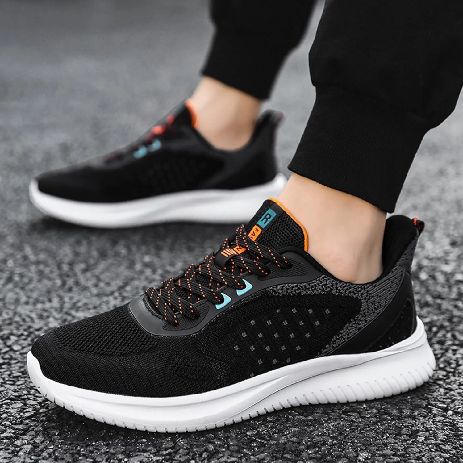 Men's Lace Up Lightweight Anti Slip Arch Support Casual Breathable Fitness Cushioning Training Sports Running Shoes, Park Walking Shoes, Street Sports Basketball Shoes