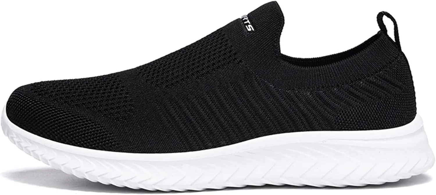 Men's Lightweight Cushion Sneakers Breathable Elastic Fly Woven Mesh Sneaker Men's Sport Breathable Mesh Shoes
