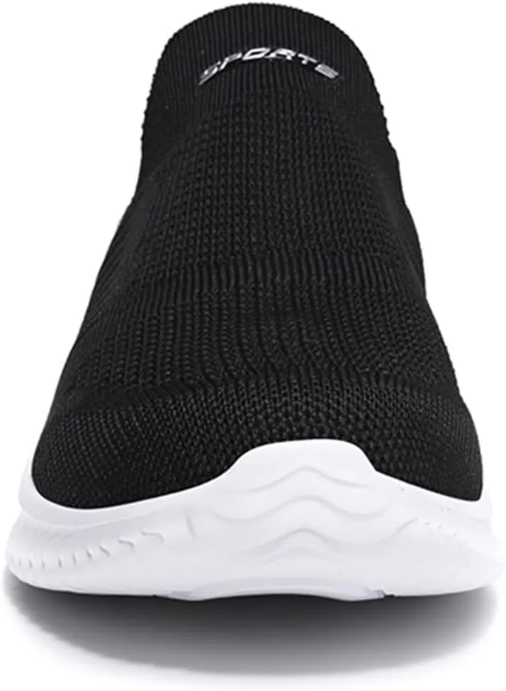 Men's Lightweight Cushion Sneakers Breathable Elastic Fly Woven Mesh Sneaker Men's Sport Breathable Mesh Shoes