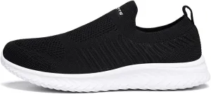 Men's Lightweight Cushion Sneakers Breathable Elastic Fly Woven Mesh Sneaker Men's Sport Breathable Mesh Shoes