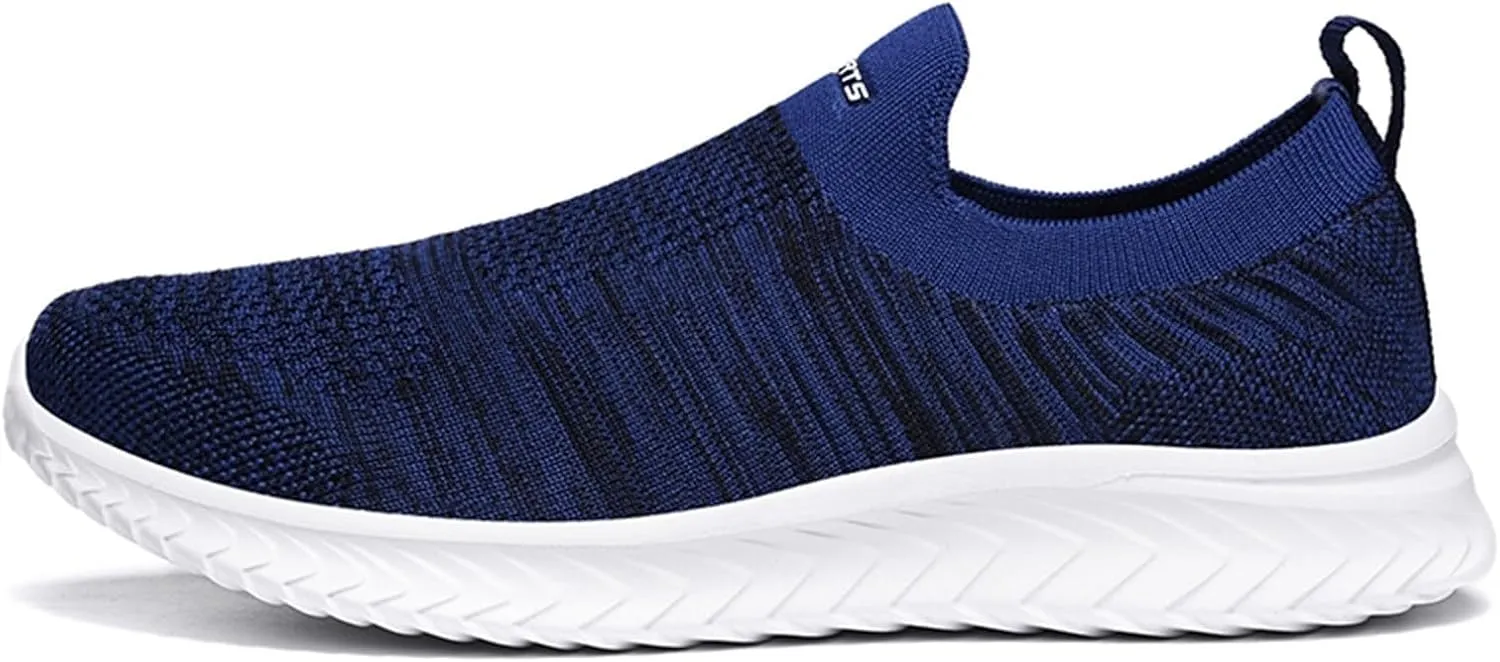 Men's Lightweight Cushion Sneakers Breathable Elastic Fly Woven Mesh Sneaker Men's Sport Breathable Mesh Shoes