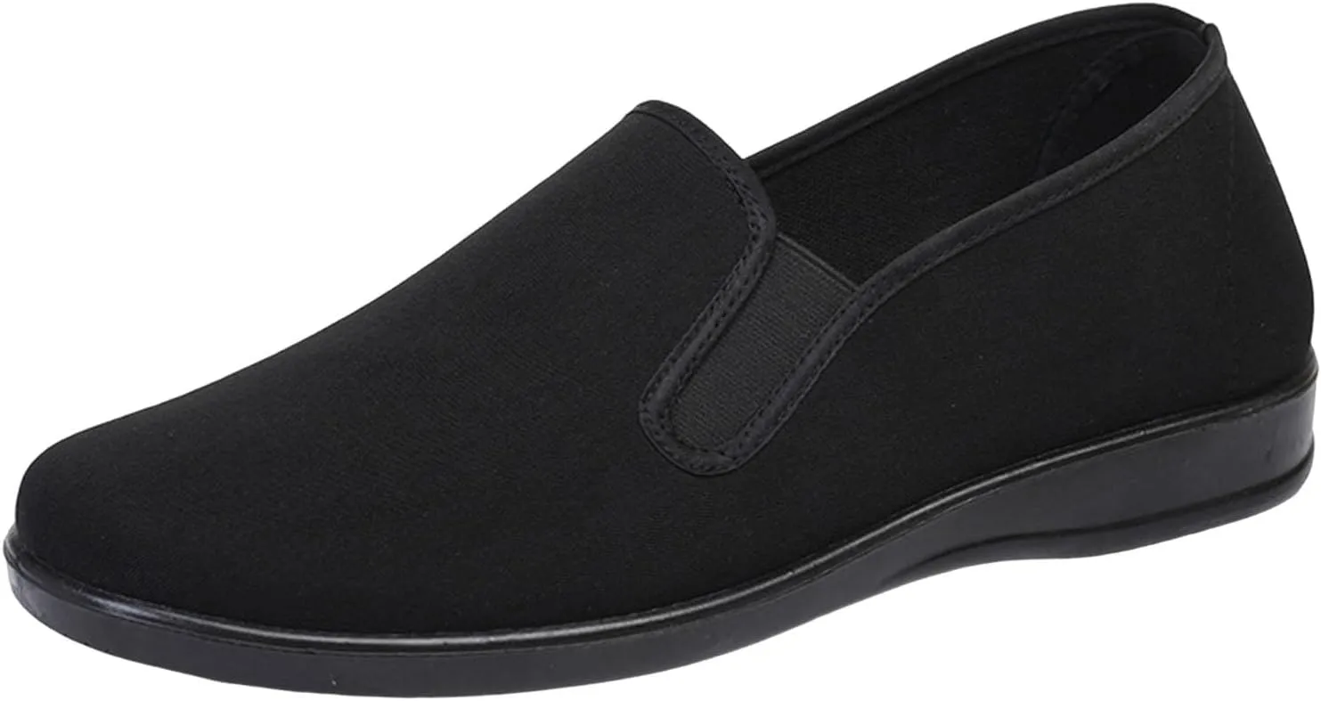 Men's Lightweight Non Slip Barefoot Shoes Work Shoes Breathable Comfortable Sneakers Flat Bottom for Old Men