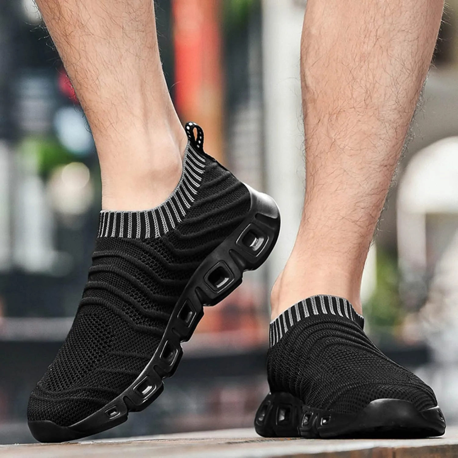 Mens Loafers & Slip-Ons Men Sports Shoes Spring and Summer Fashionable New Pattern Breathable Mesh Comfortable
