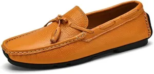 Men's Loafers Shoes Round Toe Tassel PU Leather Slip Resistant Flat Heel Flexible Prom Slip-on