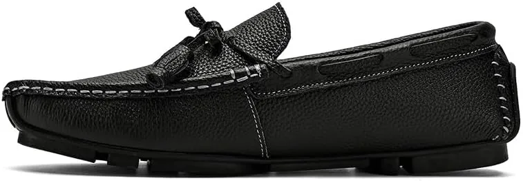 Mens Loafers Square Toe with Tassel Driving Boat Shoes Comfortable Lightweight Flexible Prom Classic Slip On
