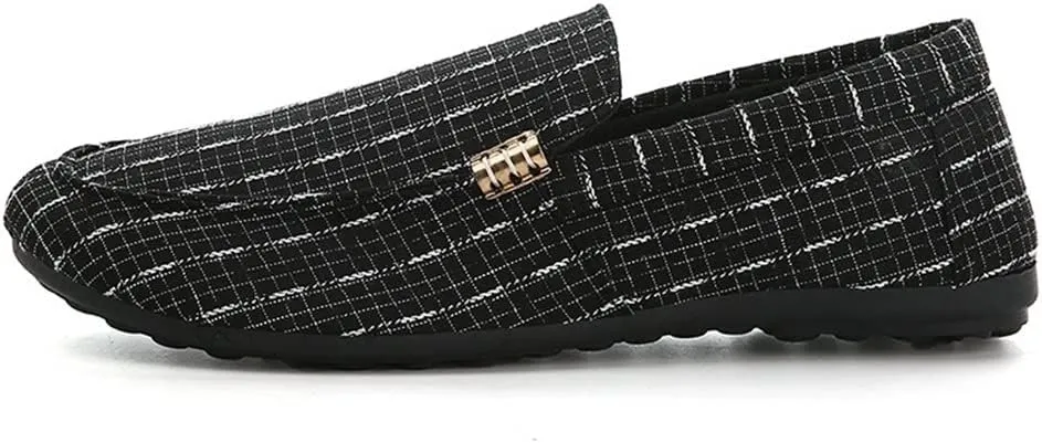 Men's Loafers Venetian Loafers Simple Cloth Comfortable Flat Heel Flexible Walking Slip On
