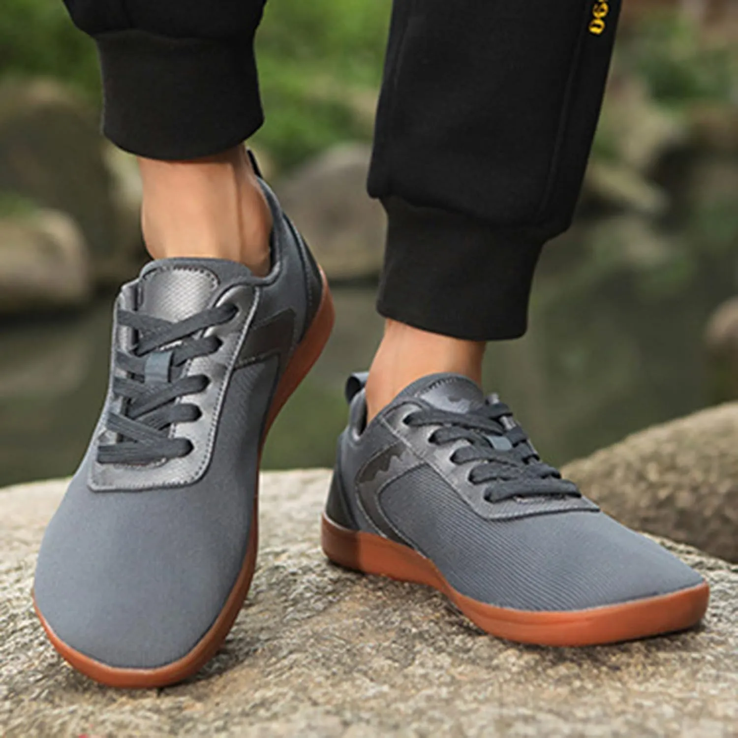 Men's Orthopedic Comfortable Lace Up Shoes Mesh Breathable Walking Shoe Men's Comfortable Canvas Shoes