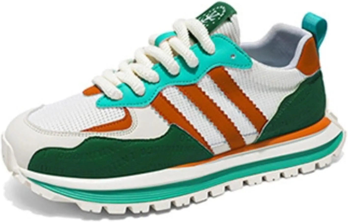 Men’s Retro Jogger Sneakers, Fashion Mesh Suede Trainers, Vintage Street Running Shoes, Iconic Triple Stripe Detailing