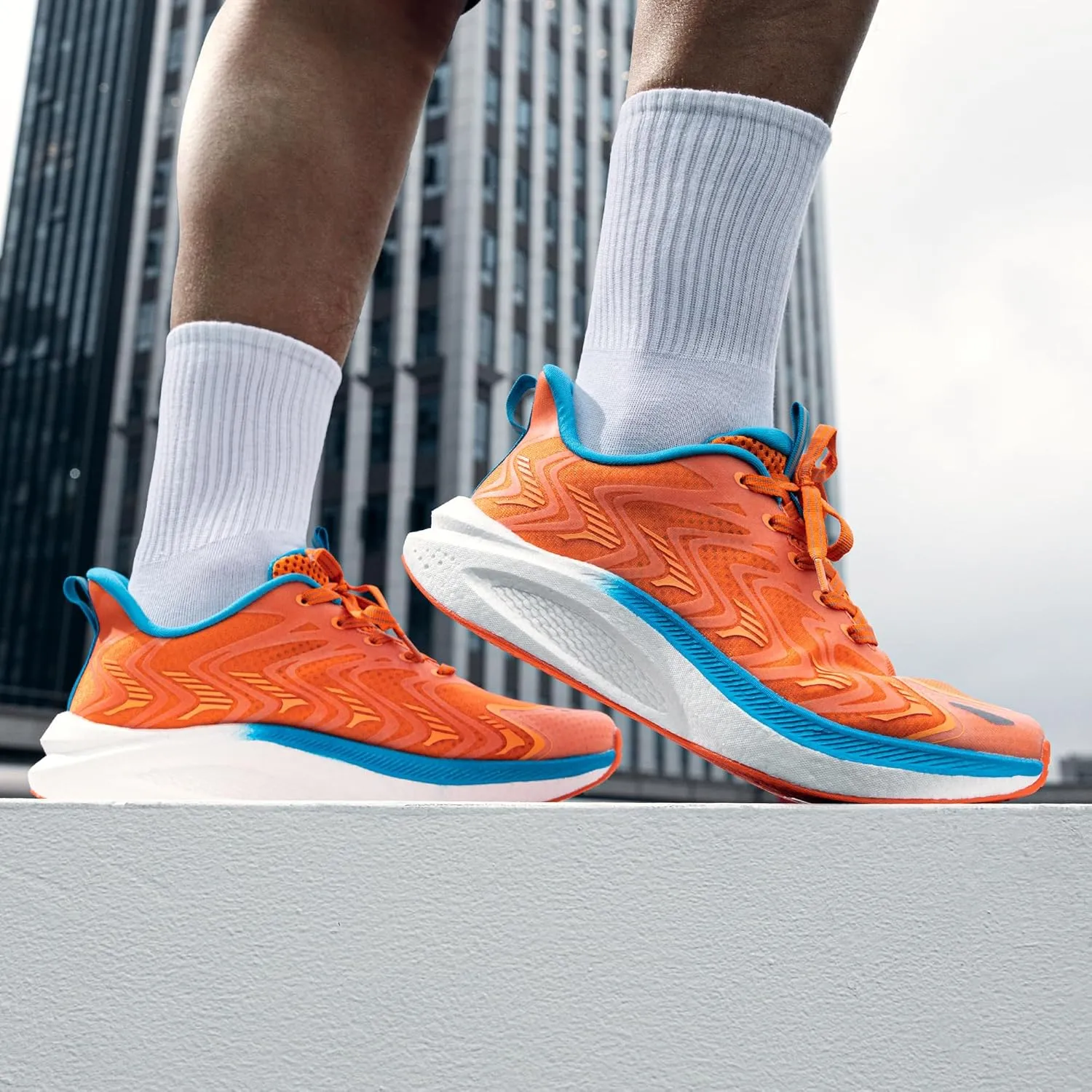 Men's Running Tennis Shoes FlyLife Athletic Gym Workout Cross Training Comfortable Breathable Walking Sneakers