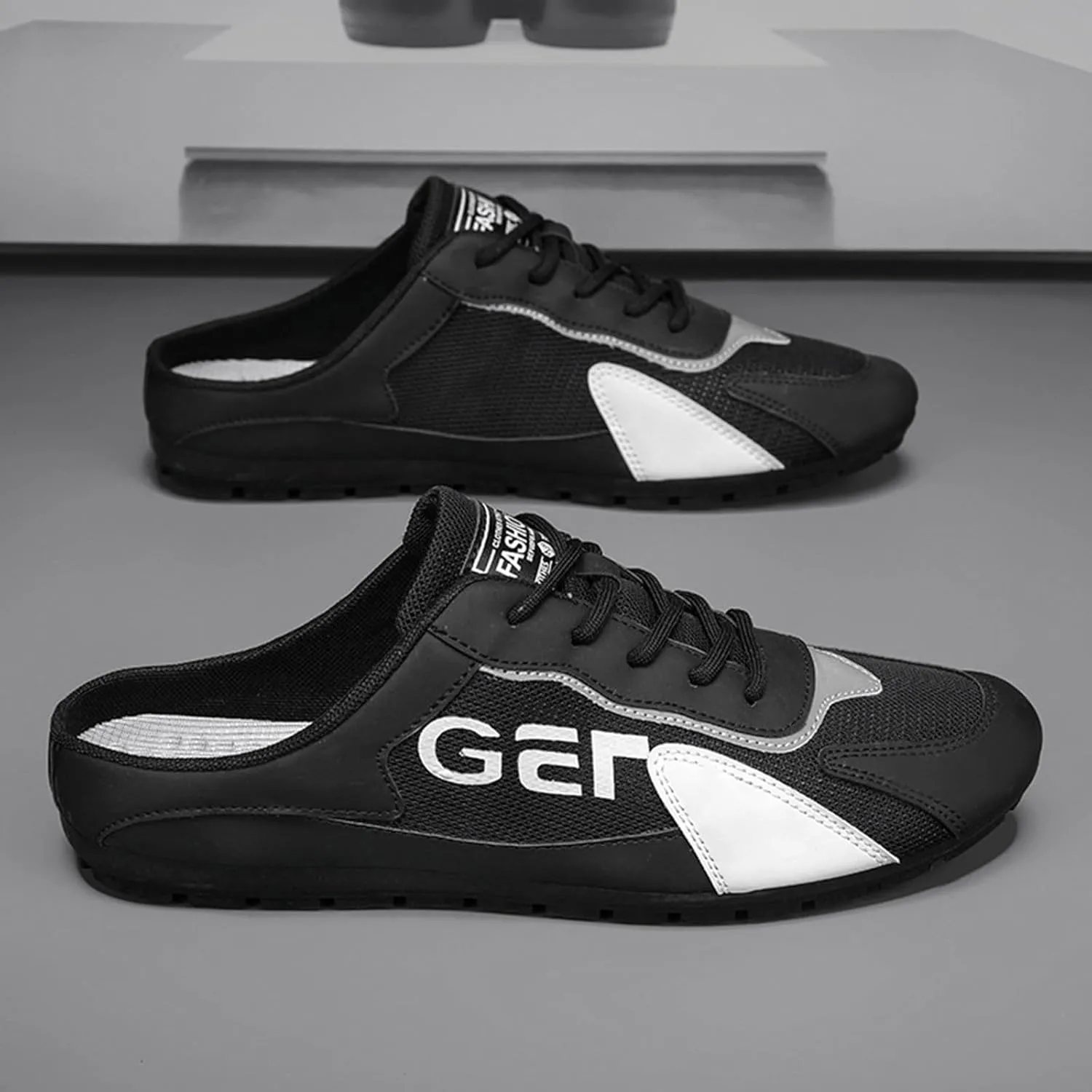 Mens Slip On New Spring Men's Shoes All Casual Shoes Lazy Slip Ons and Half Slippers