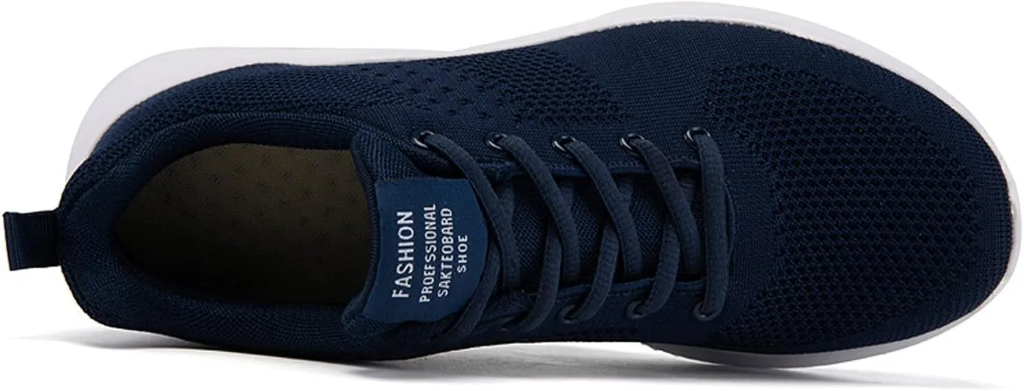 Mens Slip On Soft Lace-Up Men Casual Breathable Fashion Bottom Shoes Sport Mesh Men's