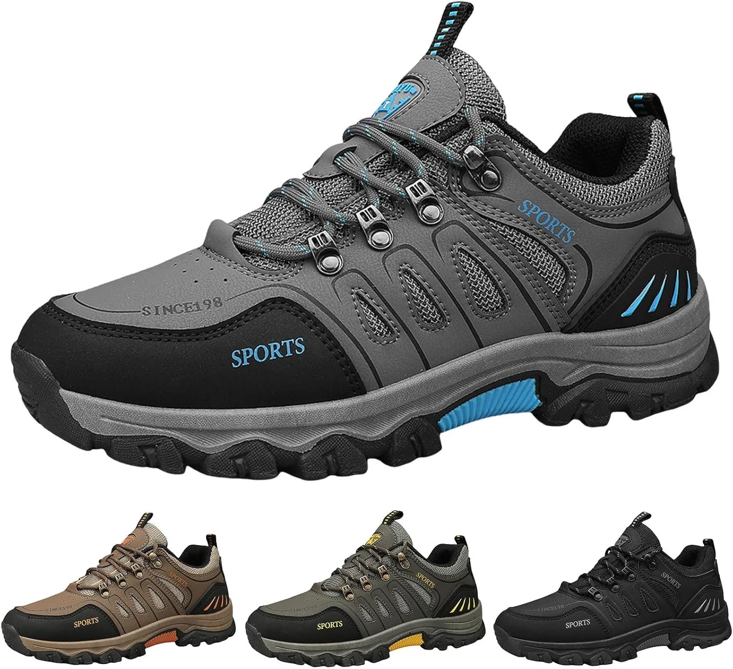 Men's Slip Shoes Men Casual Sports Shoes Fashionable New Pattern Mountaineering Outdoor Sports Thick Bottomed Flat