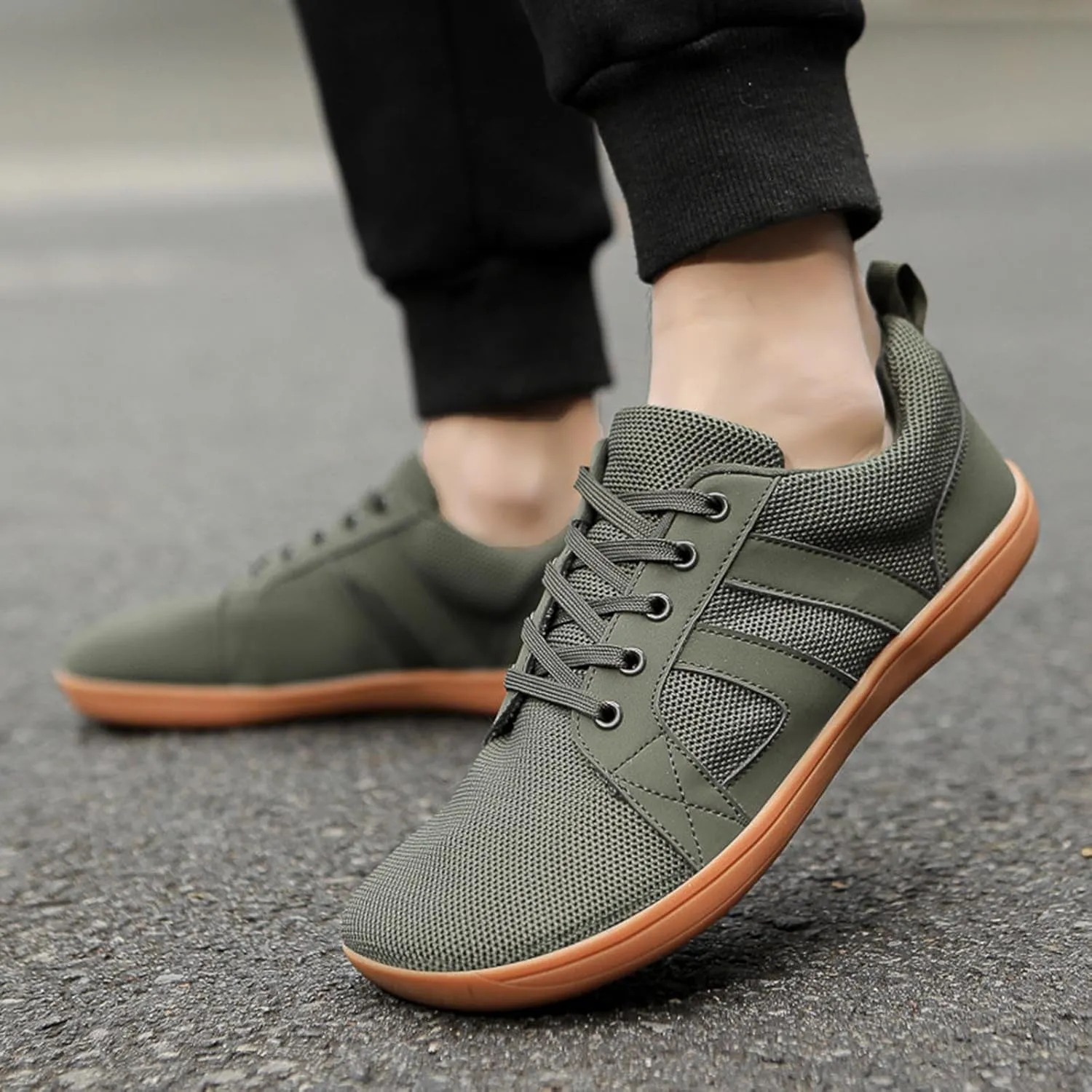 Men's Slip Shoes Unisex Thin Soled Wide Last Casual Sneakers