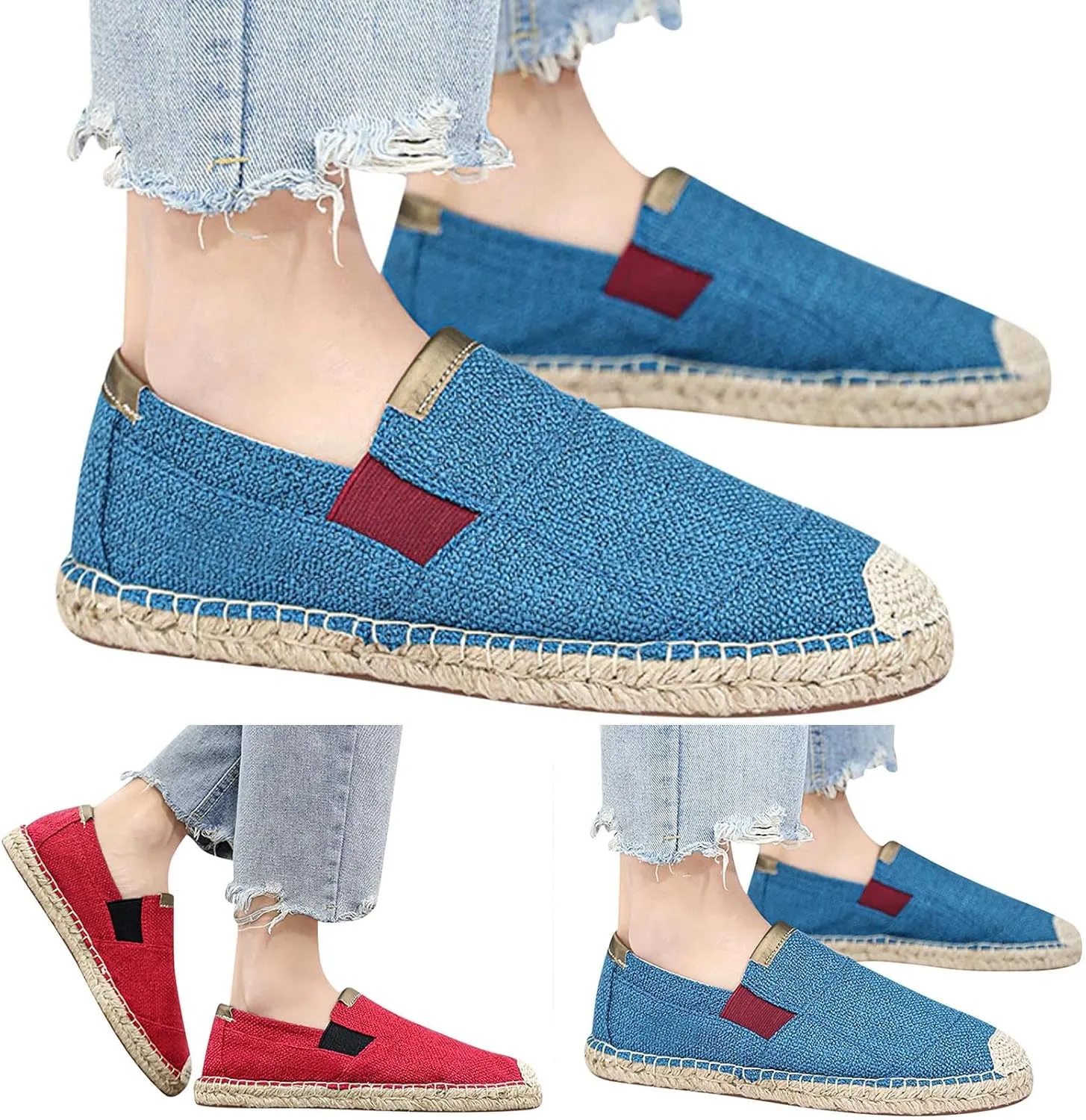 Men's Sneakers Men Casual Shoes Fashionable New Pattern Simple Canvas Flat Bottomed Slip On Comfortable and Trend Shoes