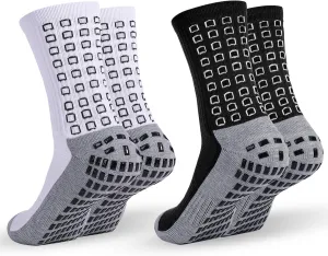 Men's Soccer Socks Grip Anti Slip Athletic Socks for Men Football Basketball Grip Pads Versatile Pairings…