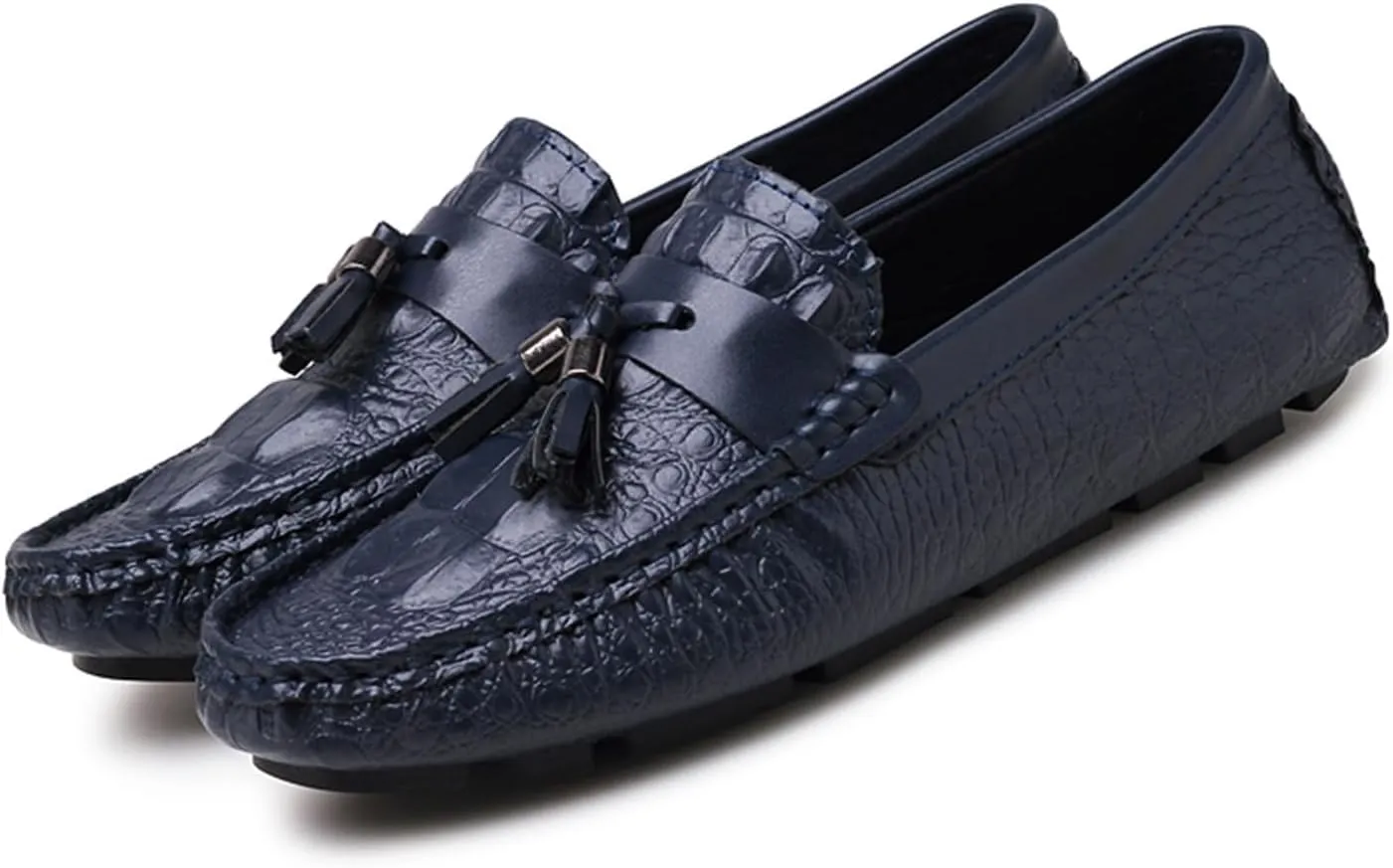 Men's Tassel Loafers – Breathable Leather Driving Shoes, Flexible Slip-Resistant Casual Slip-Ons, Comfortable and Stylish