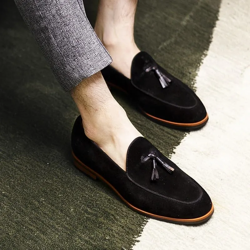 Mens Tassel Loafers Dress Shoes Tuxedo Walking Shoes for Work Office Dress Outdoor