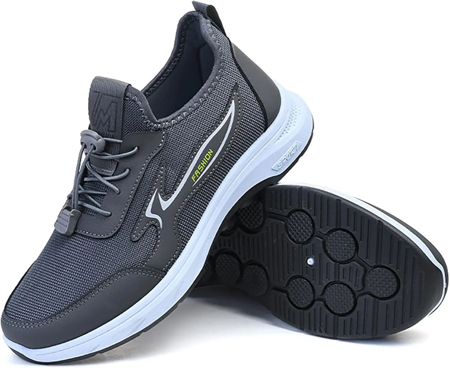 Mens Tennis Shoes Men Flyweaving Mesh Sports Casual Socks Shoes Breathable Plus Size Lightweight Running Sneakers