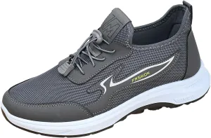 Mens Tennis Shoes Men Flyweaving Mesh Sports Casual Socks Shoes Breathable Plus Size Lightweight Running Sneakers