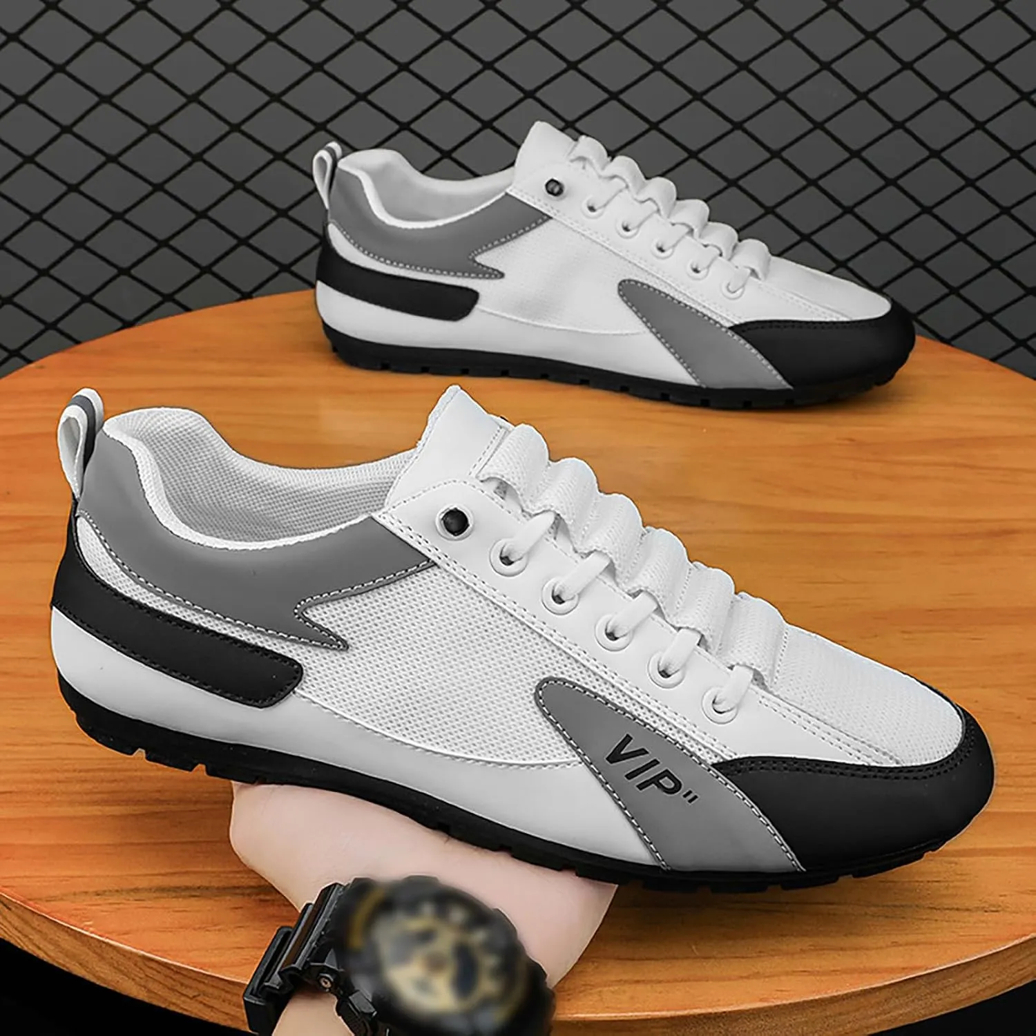 Men's Walking Shoes Basketball Walking Shoes for Men Shoes for Everyday and Travel Slip on Sneakers Men