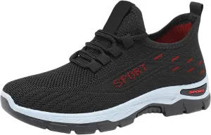 Men's Walking Shoes Fashion Sneakers Breathable Casual Running Non Slip Mesh Comfortable Outdoor Sport Shoes