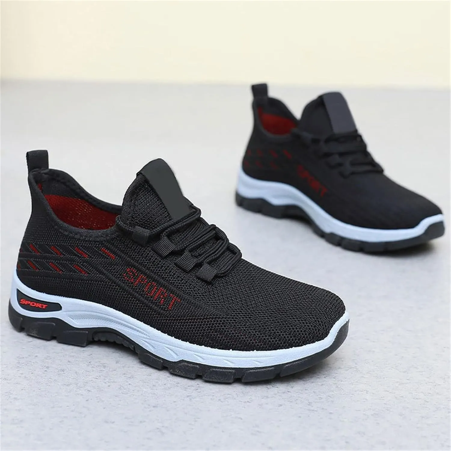 Men's Walking Shoes Fashion Sneakers Breathable Casual Running Non Slip Mesh Comfortable Outdoor Sport Shoes